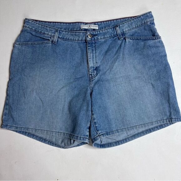 Tommy Hilfiger Blue Jean Shorts Relaxed Fit - Picture 1 of 4